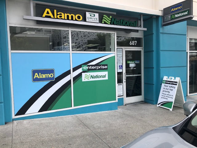 Rental Car Center Window Graphics